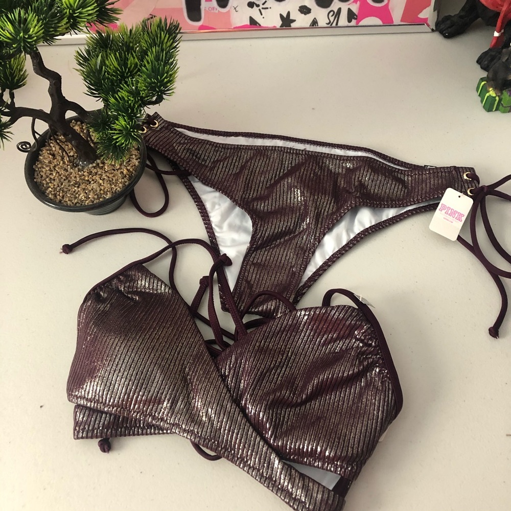 Pink swim wear